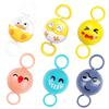 New Cute Whistle Ball Colorful Light Up Spinning Toy For Kids Eye Coordination Fun