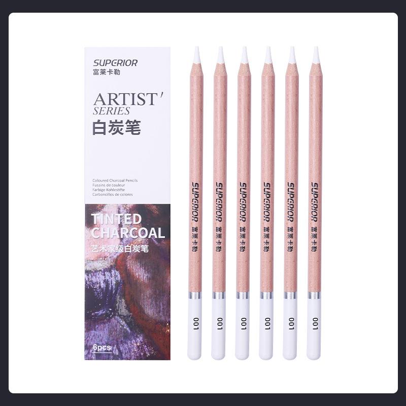 

24 Color Artist Grade Color Charcoal/Full Core Powder Pencil Set Art Students Outdoor Painting Detail Sketch Charcoal Pencils Single box