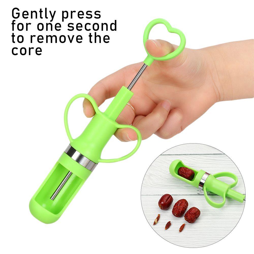 

Новый портативный домашний инструмент для удаления сердцевин из нержавеющей стали, экстрактор для фруктов, корер для фруктов, красные финики
