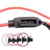 In Line Automotive Fuse Socket Mini Blade Waterproof Fuse Holder Splash-Proof 32V 50A With Fuse Blade Disconnect Switch Socket