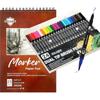 Corslet Dual Tip Brush Pens 24 Shades Fineliner Sketch Pen Set Markers Sketchpens Pen Brush Colour Set Water Based Marke