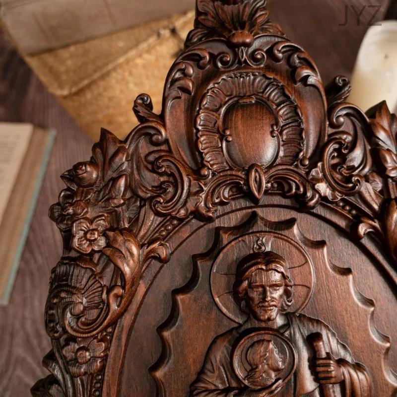 Vintage Religious St. Jude Catholic Statue, Patron Saint of Troubled Times and Evil Wall Hanging Decor