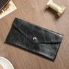 Women's Ultra-thin Leather Wallet Retro Zipper Money Clip Clutch Phone Holder Casual