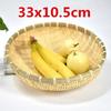 Natural Handmade Bamboo Baskets Fruit Vegetables Bread Rattan Steamed Storage Basket Home Tableware Storage Box Bread Basket
