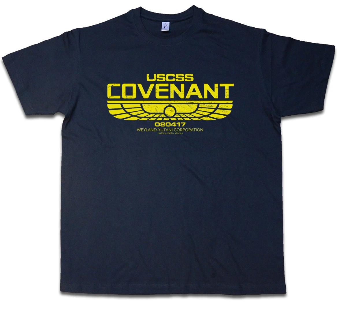 Футболка USCSS COVENANT II Прометей Ностромо Чужой Логотип Корпорации Yutani Рипли S