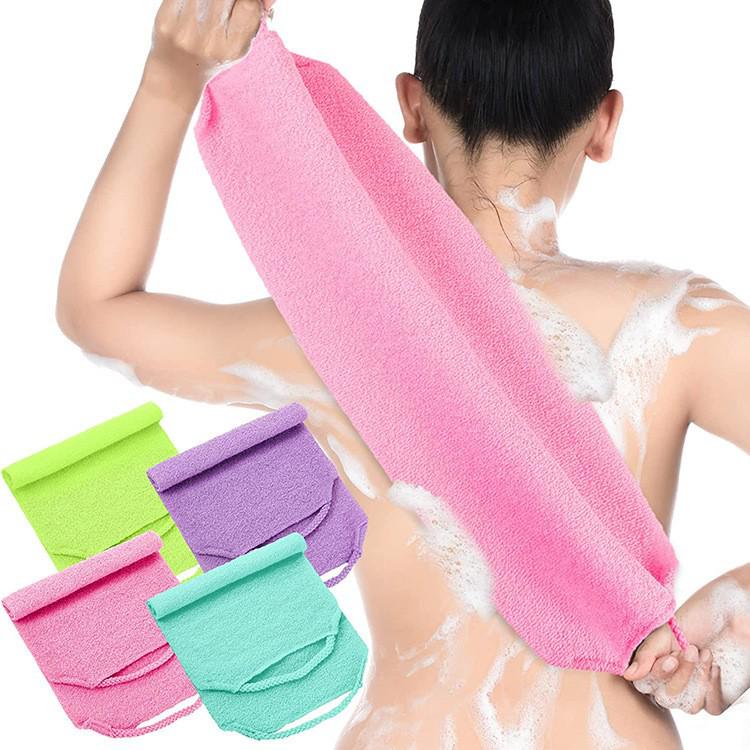 

Korean-Style Elastic Nylon Exfoliating Back Scrub Towel 45×20 cm жёлтый