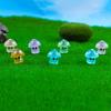 Luminous Mushrooms Decoration Sculpture Microlandscape Ornament with Nightlight Effect Miniature Decoration