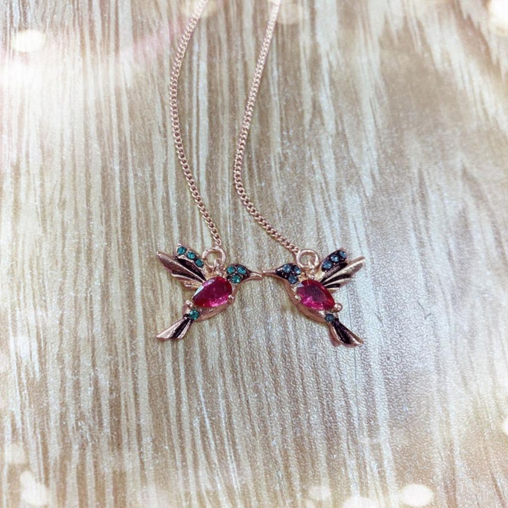 Kolibrie Blauwe Steen Draadoorbellen Lange Ketting Doorheen Trekken Hangende Oorbellen voor Vrouwen Natuur Geïnspireerd Dagelijkse Sieraden