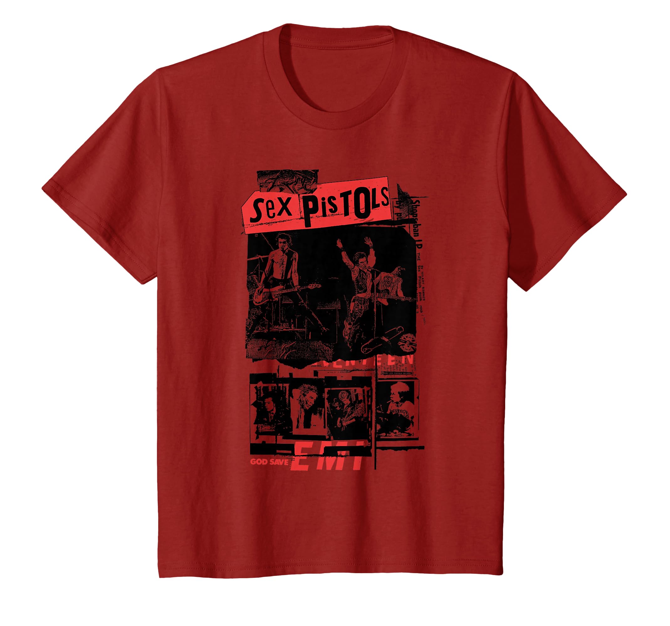 Официальная футболка с классическим фотоколлажем Sex Pistols