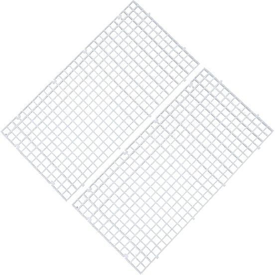 ALEGI Aquarium Plastic Grid Divider Tray Egg Crate,Grid Isolate Board Divider Fish Tank Bottom Black Filter Tray (Black 2 Pcs S)