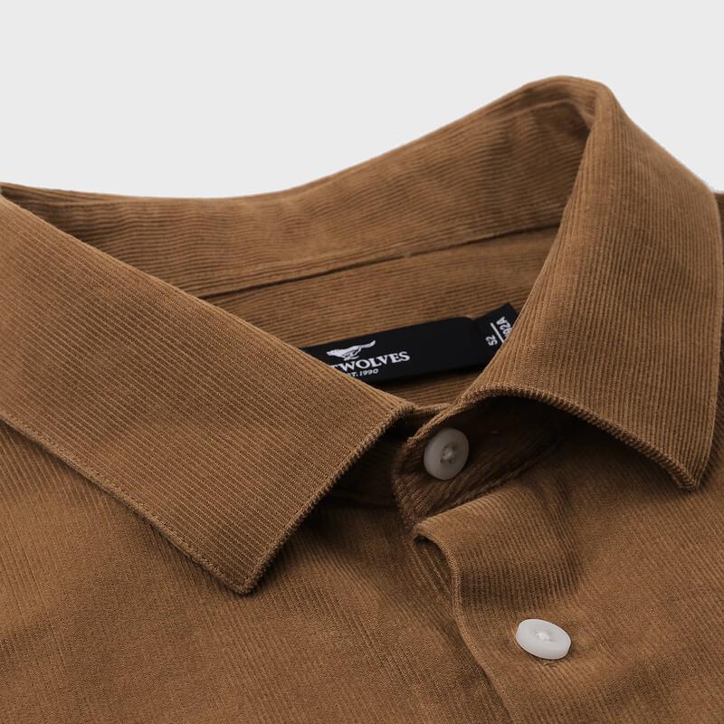 SEPTWOLVES Corduroy Long-Sleeve Shirt