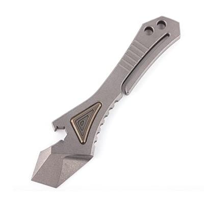 Hamans EDC Prybar Tool, Titanium Prybar, EDC Pocket Bottle Opener, Portable Multi-Tool