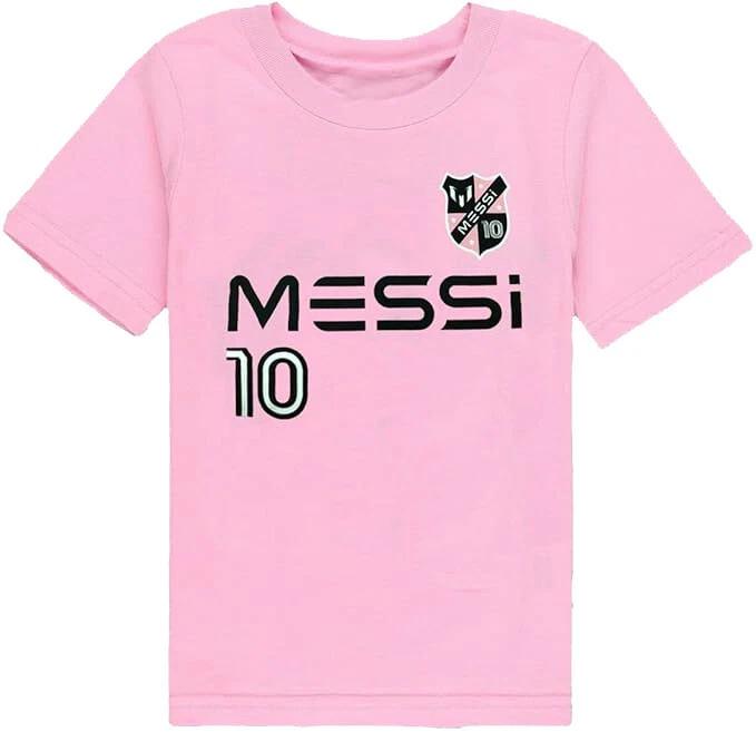

Messi Number 10 Soccer Logo Pink Unisex Kids T-Shirt. US Child Sizes. Brand New! 160