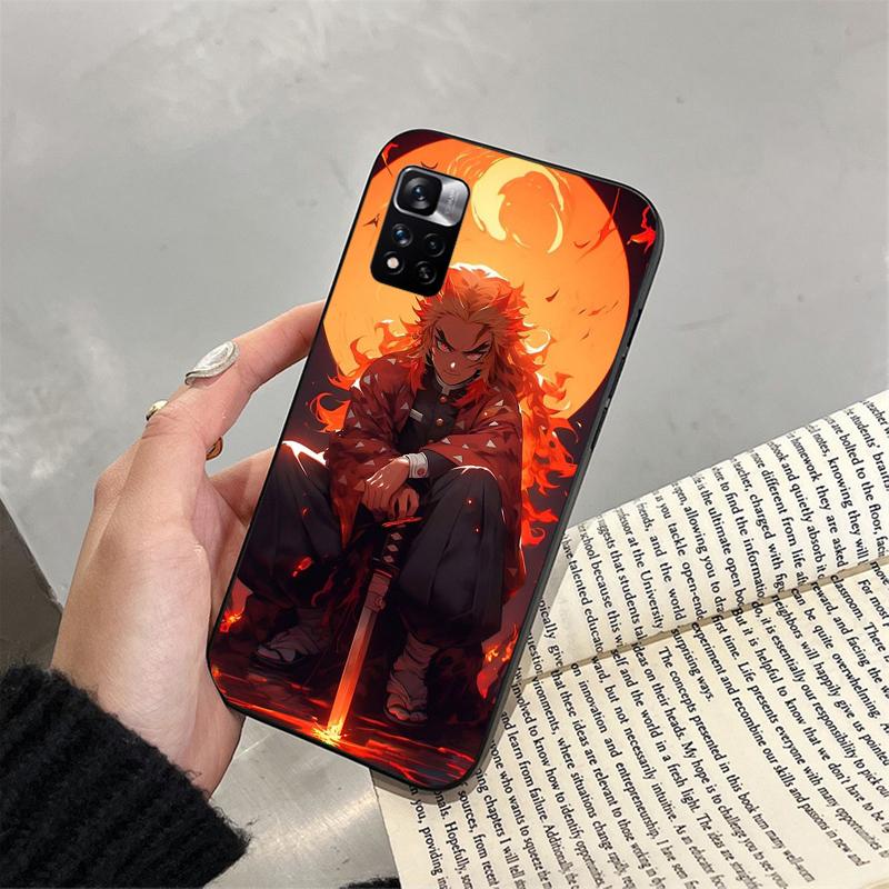 Rengoku Demon Slayer Phone Case For Xiaomi Redmi Note 13 12 Pro 11S 11 10 Pro 10S 12S Redmi 10 9C 13C