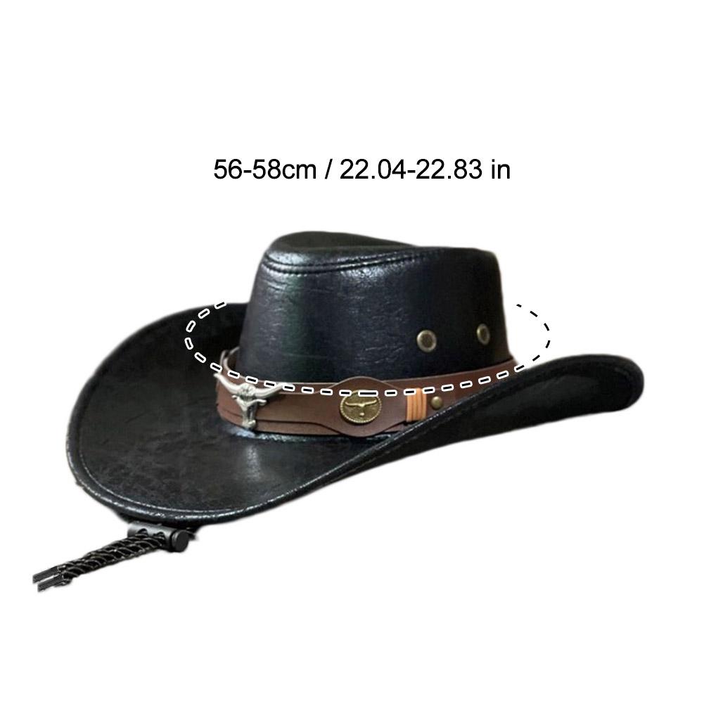 Classic Western Cowboy Hat Rivet Gentleman Costume Cosplay Cap Ornament Multipurpose Household Supplies For Outdoor Traveling