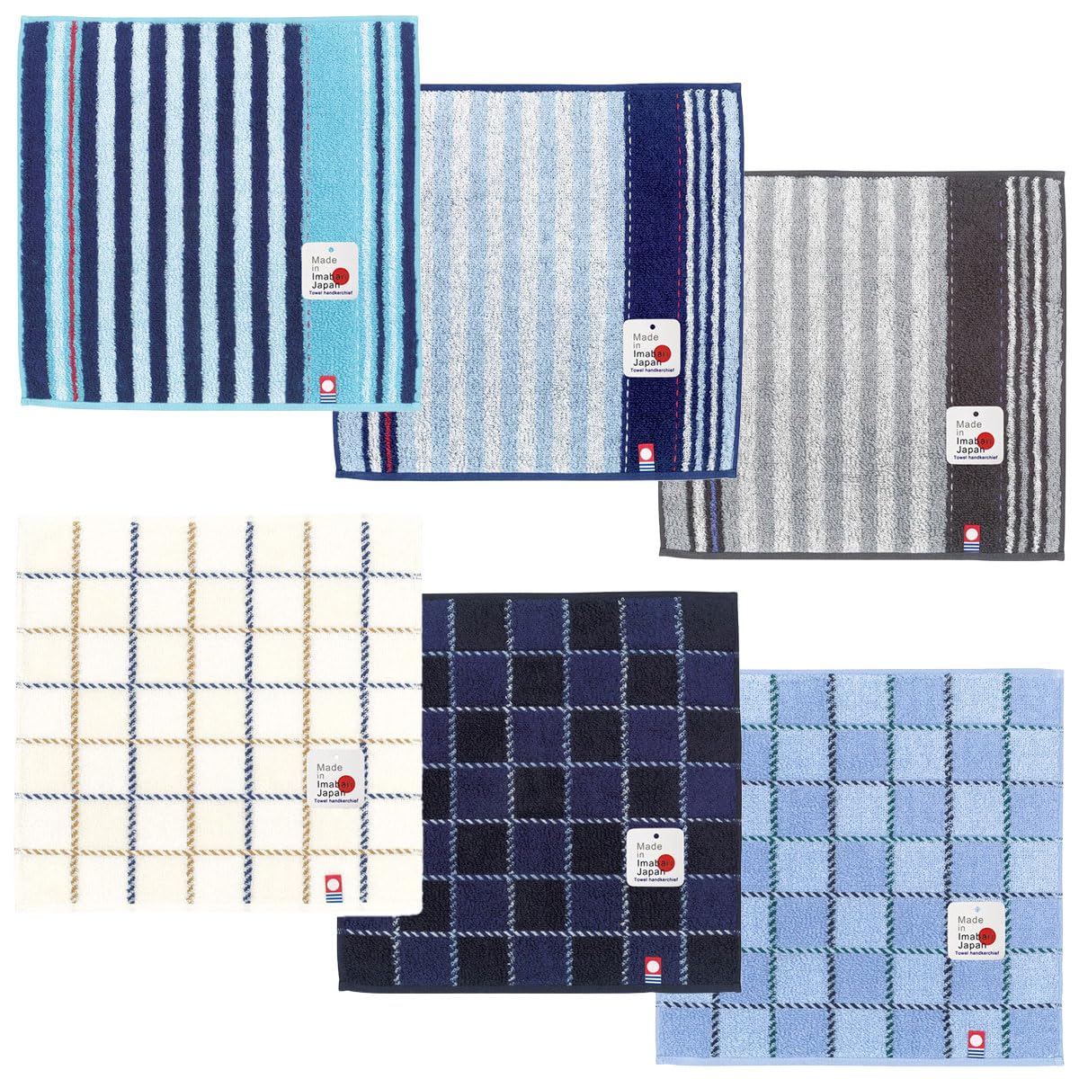 

towel Domestic Imabari towel towel handkerchief set of 3 or made in 25 x high quick fluffy set of [Imabari Japan] 6, 100% cotton, Japan, 25, quality, синий