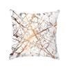 Ins Marble Geometric Print Square Pillow Cover Sofa Cushion Cover