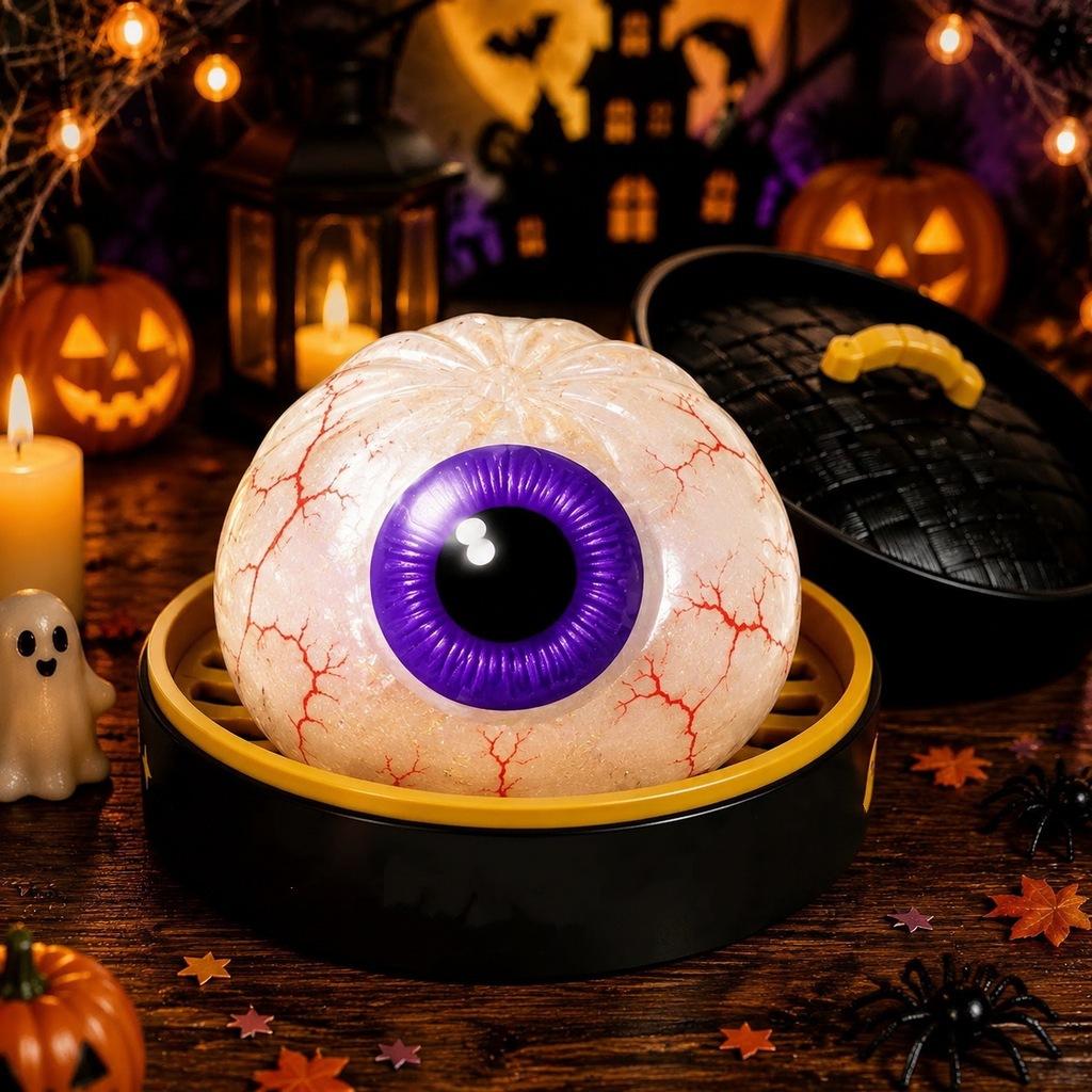 Halloween Squeezy Pumpkins Ghosts Eyeball Squishy Sensory Toy Gel Sugar Filling Stress Relief Fidget Toys for Kids and Adults