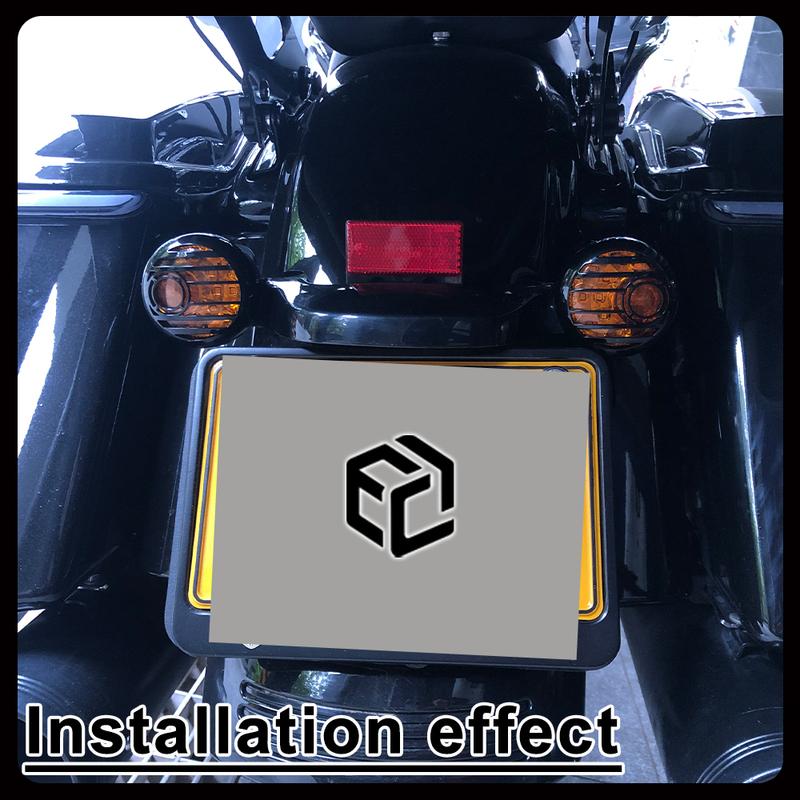 Motorcycle Chrome Turn Signal Light Kits Bezels Indicator Lens Cover for HARLEY FLHK FLTR FLHT FLHTK Turn Signal Housing