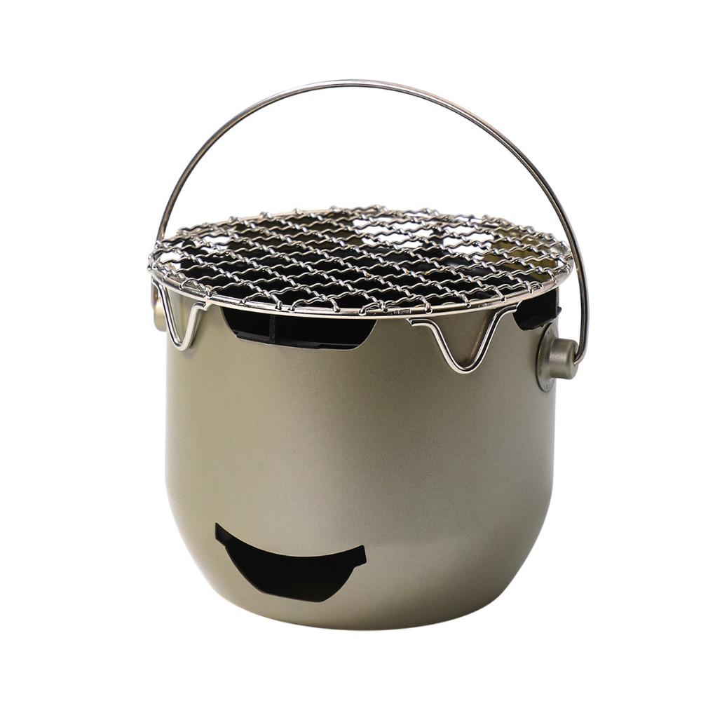 Metal Camping Charcoal Stove Household Tea Stove BBQ Tool Barbecue Grill  Travel