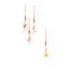 Lucky Cat Pendant Phone Lanyard Creative Lucky Nafu Wealth Ceramic Beaded Phone Chain Mobile Phone Strap Keycord