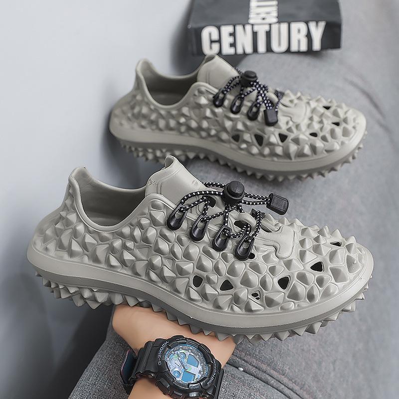 Fruit Household Half-drag Korean Version Trendy Beach Bag Head Slippers Men's Summer Sandals Outdoor Hole Shoes Outside Sandals