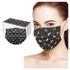 100PCS Adult Fashion Print Disposable Face Mask 3 Ply Earloop Anti-PM2.5 