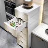 Narrow Gap Storage Cabinet, Compact Plastic Multi-Drawer Organizer with Multi-Layer Design, Space-Saving Shelf Rack for Bathroom