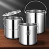 BAILOCK 304 Stainless Steel Portable Storage Bucket with Lid