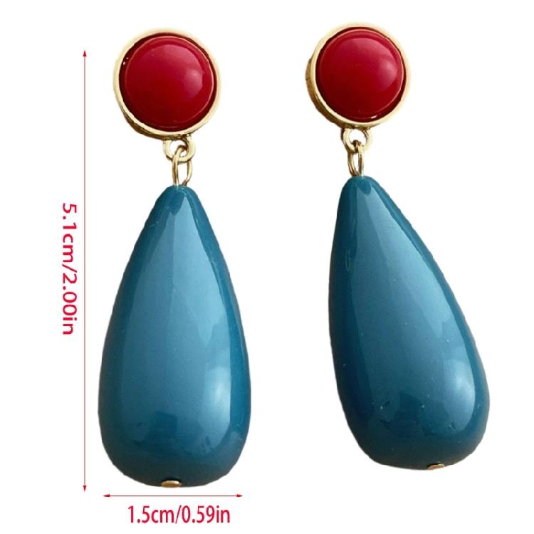 Modern Minimalist Drop Earrings Elegant Pendant Earrings Resin Alloy Texture Suitable for Everyday Stylish Outfits