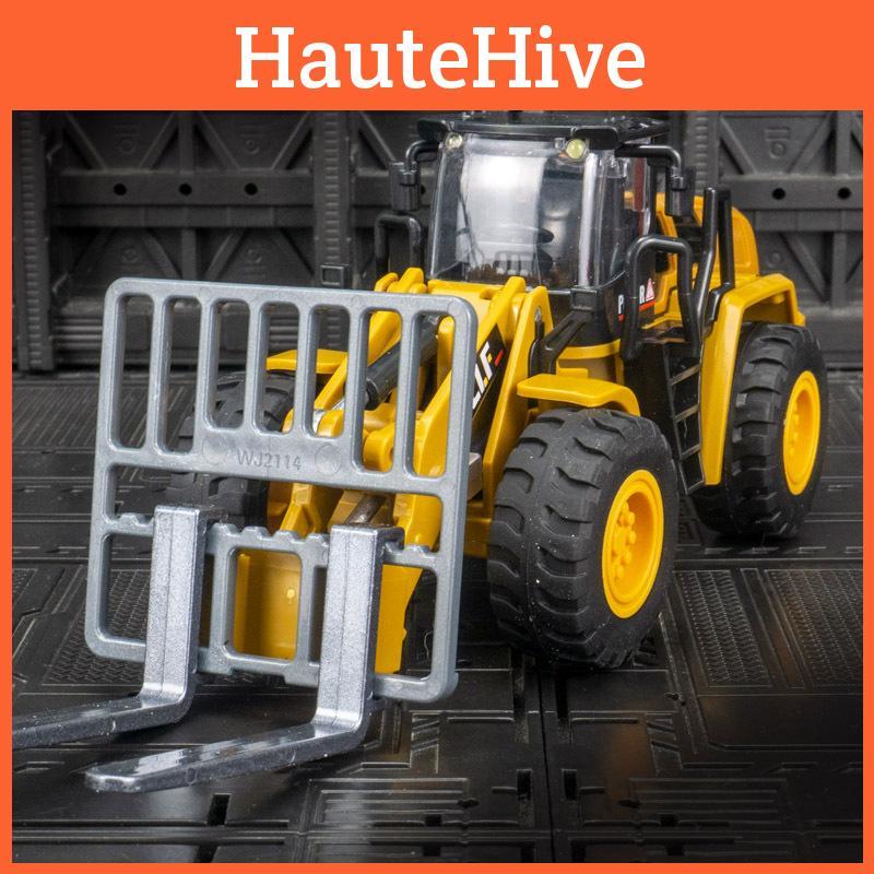 Engineering Vehicle Bulldozer Model With Flashing Lights For Collectors Kids And