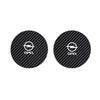 2Pc Car Logo Leather Water Cup Pad Anti-noise Coaster Mat For Opel Astra Insignia Corsa Zafira Meriva Mokka Vivaro Vectra Antara