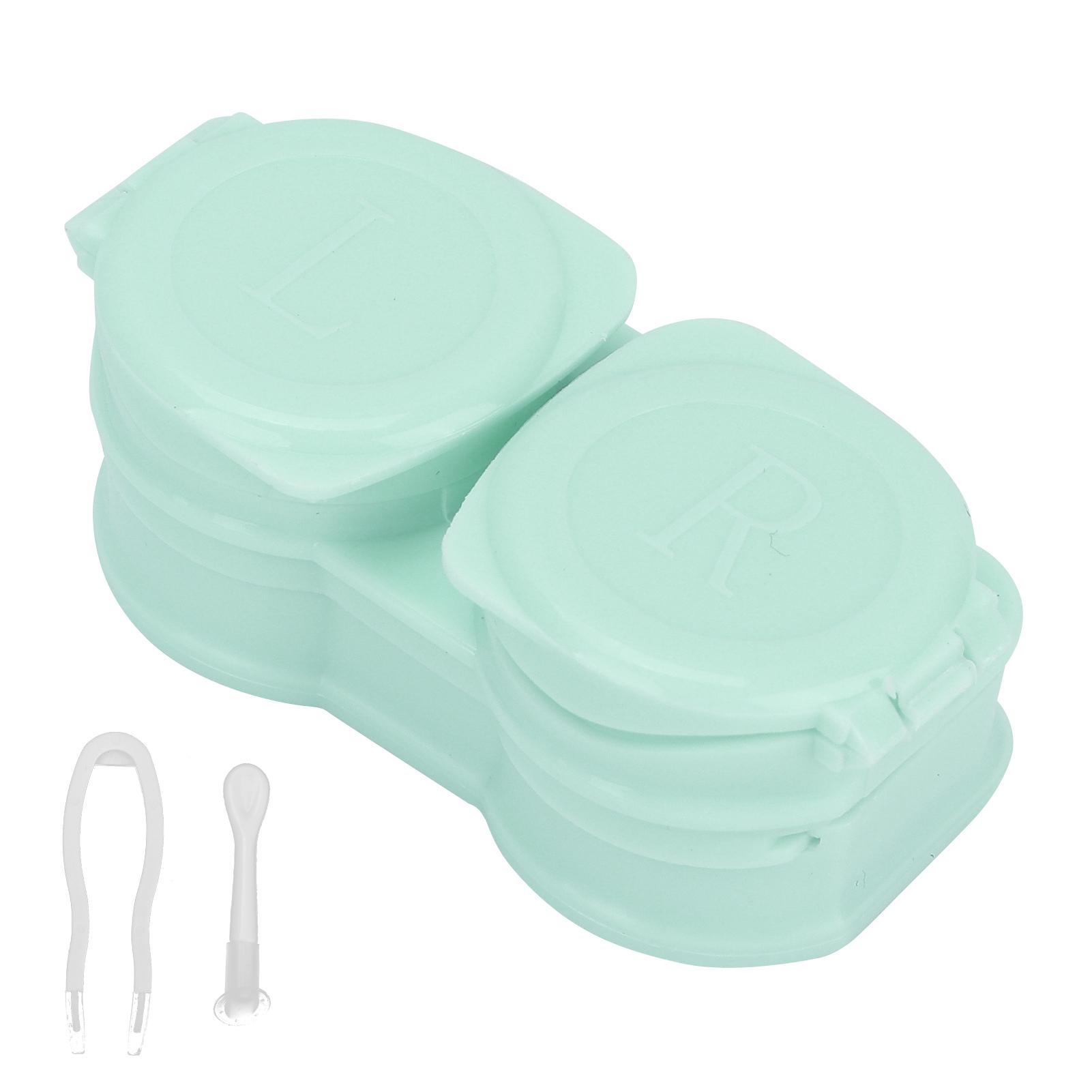 

Футляр для контактных линз, портативный пылезащитный набор для хранения контактных линз с пинцетом и инструментом для удаления палочек, зеленый зелёный