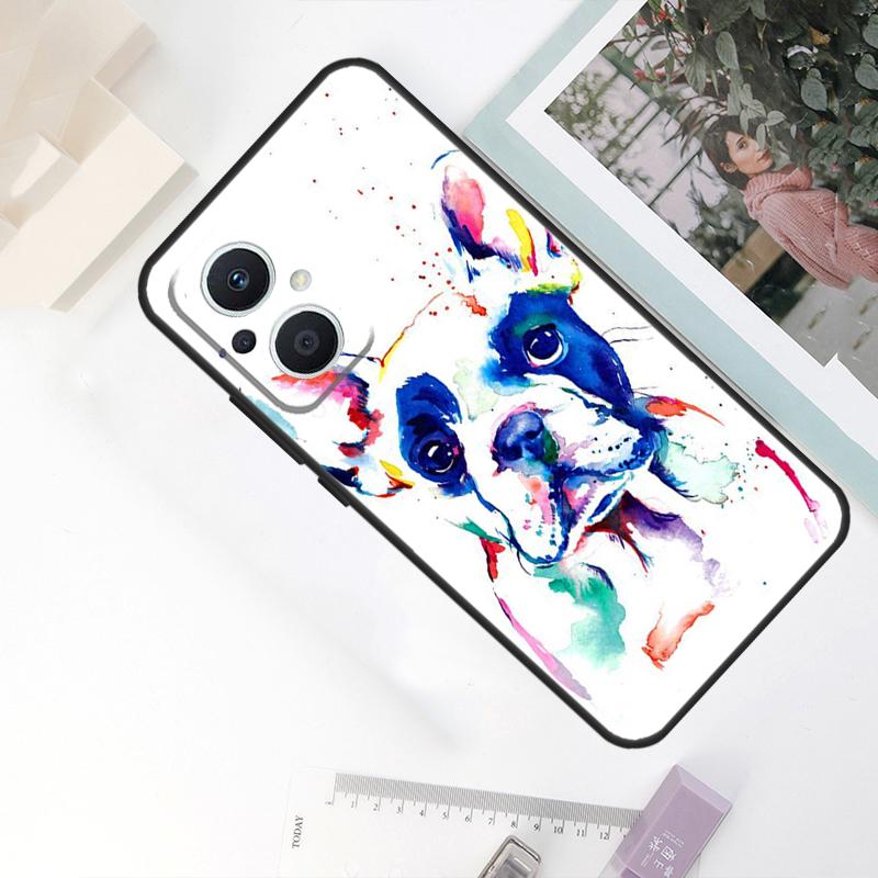 French Bulldog Dog Case For OPPO Reno 10 Pro 11 F 8T 4Z 5Z 4 5 6 7 8 Lite OPPO Find X5 X6 Pro X2 X3 Lite Cover