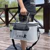 Collapsible EVA Fish Bucket with Strap - Multifunctional and Thickened Design with Built-in Keepnet