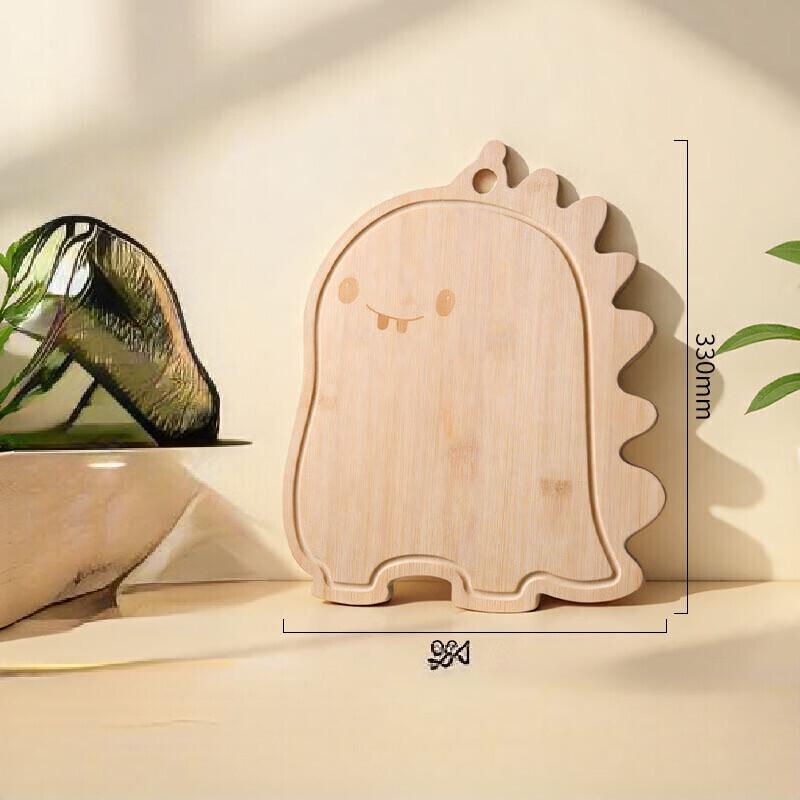 Набор бамбуковых разделочных досок ZISIZ с динозаврами (2-Pack)