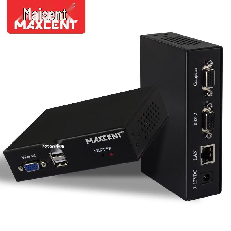 MAXCENT 1-Port IP KVM Remote Management Terminal