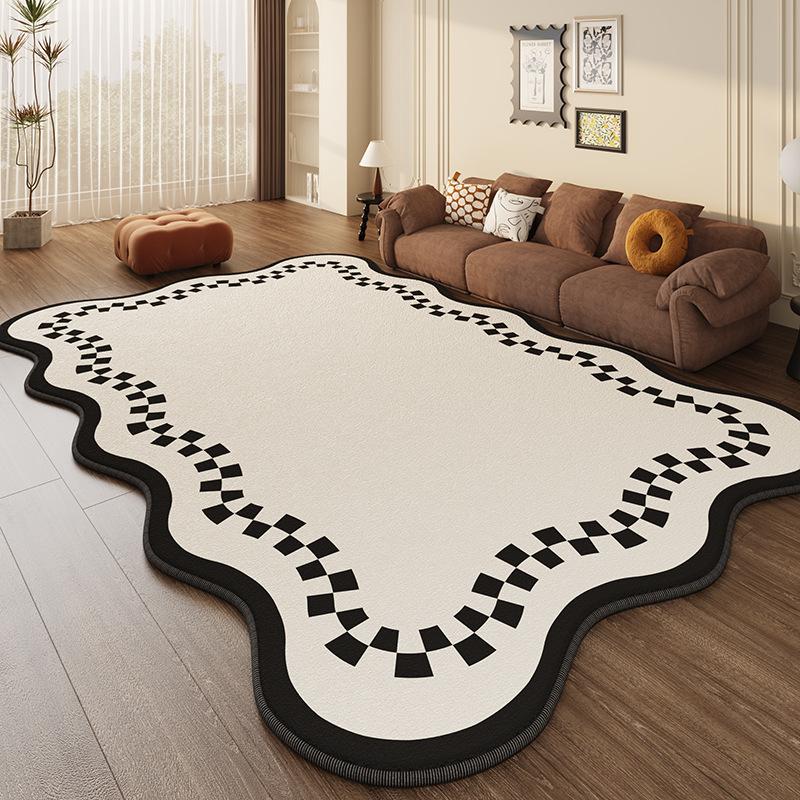 French Living Room Carpet Soft Thick Bedroom Anti Slip Bedside Carpet Comfortable Home Floor Mat