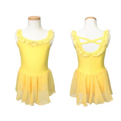 Sherbet Chiffon Ballet Leotard for Juniors and Yellow Medium E-Ballerina Children, - (103-111)