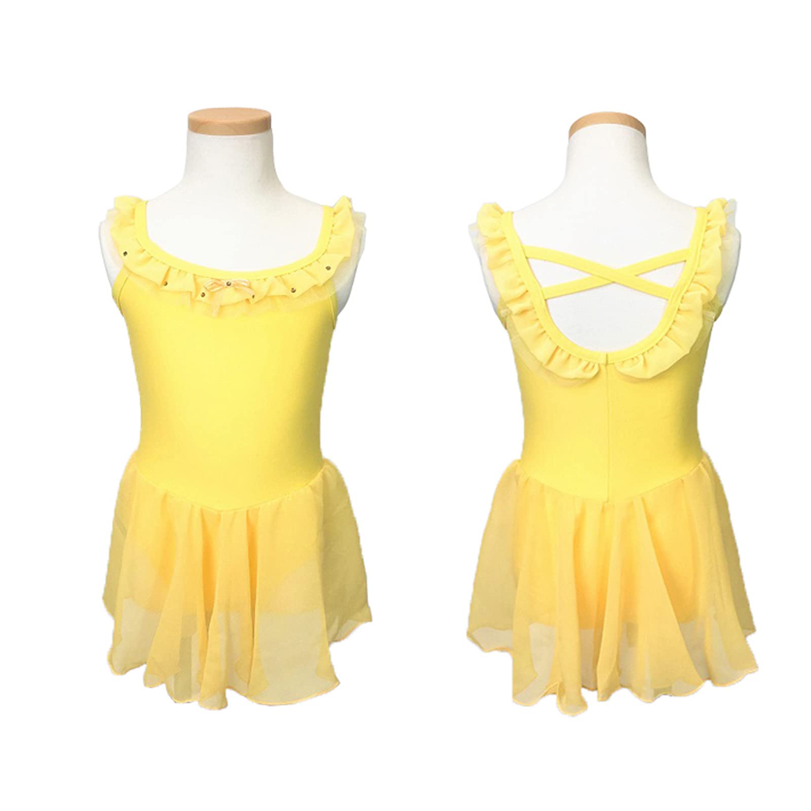 

Sherbet Chiffon Ballet Leotard for Juniors and Yellow Medium E-Ballerina Children, - (103-111)