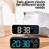 Brightness Adjustment Large Digital Clock Voice Control Alarm Clock  for Living Room