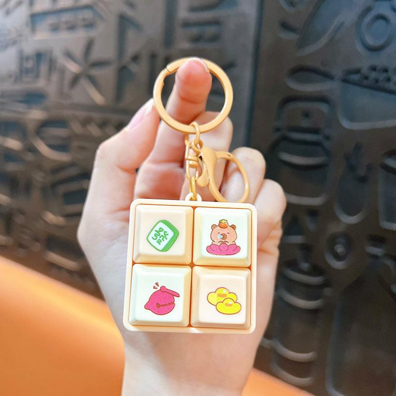 NEW Hello Kitty LED Light Fidget Toy Keychain, Cute Mini Keyboard Press Pendant, Kawaii Cartoon Bag Charm Stress Relief Gift