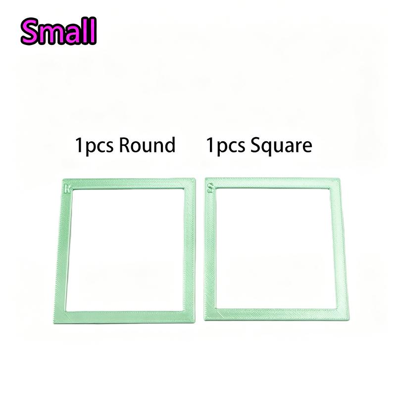 2Pcs Vibrant Rhinestone Frames with Magnetic Design for Craft Positioning