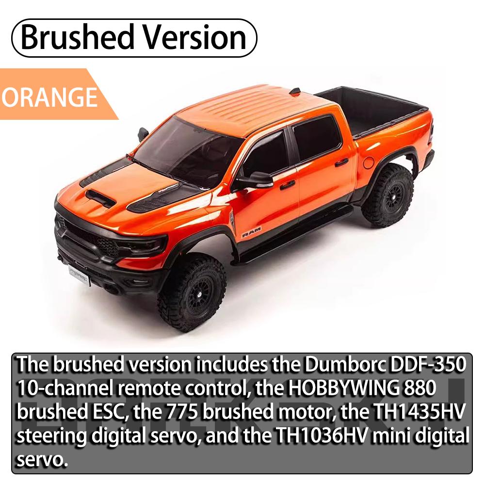 TRACTION HOBBY KM 1500 Pickup Truck 1/8 RC Simulation Electric Remote Control Model Cars Rock Crawler Adult Children's Toys