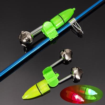 10Pcs/Set ABS Bait Alarm Bell Luminous Dual Bell Tear Resistant Fishing Bell Alarm