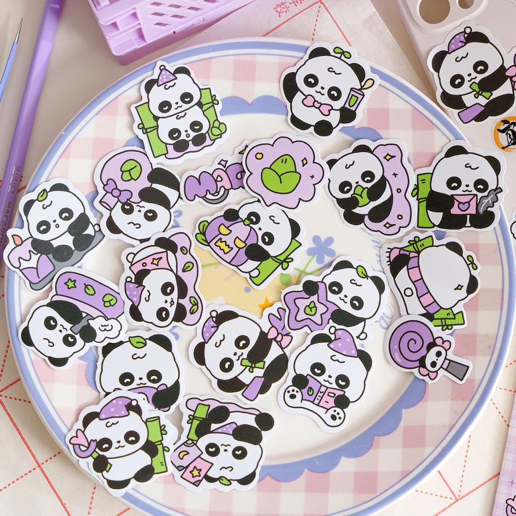 Cute Panda Series Sticker Pack: Adorable Animals for Journals & DIY Crafts
