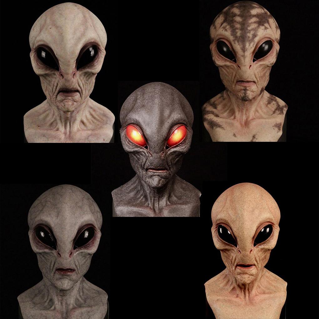 Vampire Mask Complete Halloween Look With Alien Mask Halloween Simulation Latex Mask Alien Mask Kids