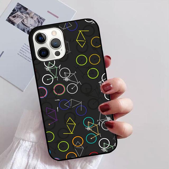 Bike Bicycle Cycling Phone Case For iPhone 17 Air 14 13 12 16Pro Max 15 Plus Max Cover Shell