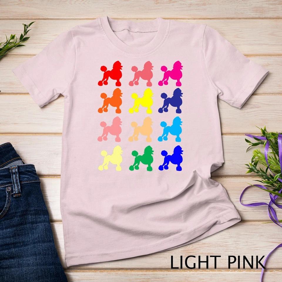 Poodle lovers dog pop art gift t shirt Unisex T-shirt 6 S