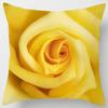 45x45cm Rose Series Pillowcase Yellow Pink Flowers  Sofa Office Seat Cushion Cover Room Aesthetic Home Decoration